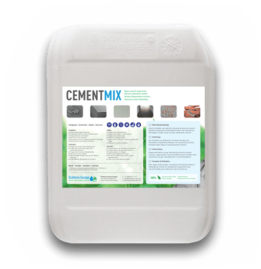 Zementmix für wasserdichten Beton